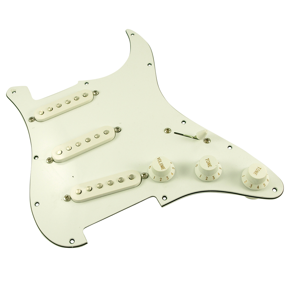 WD Custom Pickguard Prewired With Kent Armstrong Spitfire Pickups For Fender Stratocaster