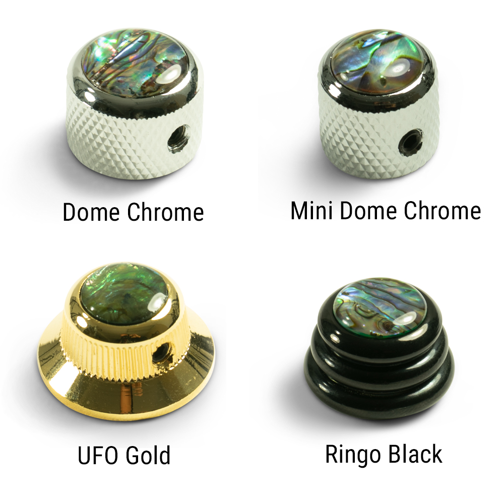 Q-Parts Knobs With Abalone Inlay