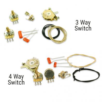 WD Upgrade Wiring Kit For Fender Telecaster Style Guitars